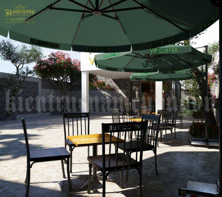 Thiết kế cafe sân vườn giá rẻ tại Hải Phòng