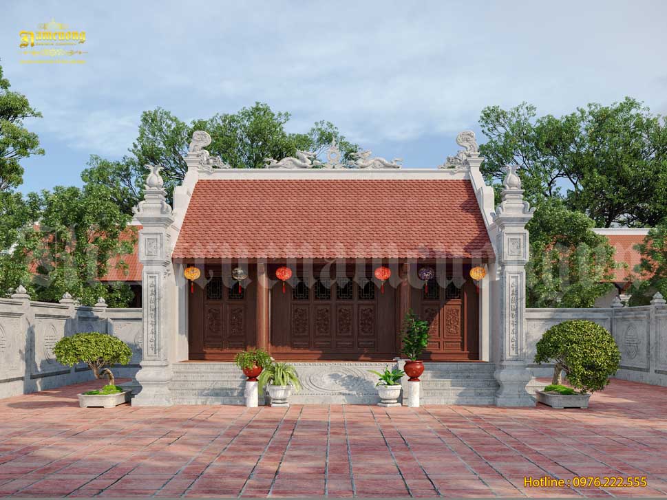 mẫu thiết kế nhà thờ họ 40m tại Kiến Trúc Nam Cường