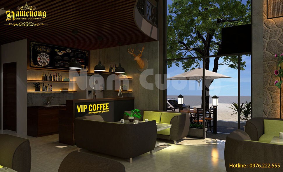 Nội thất quán cafe hiên đại