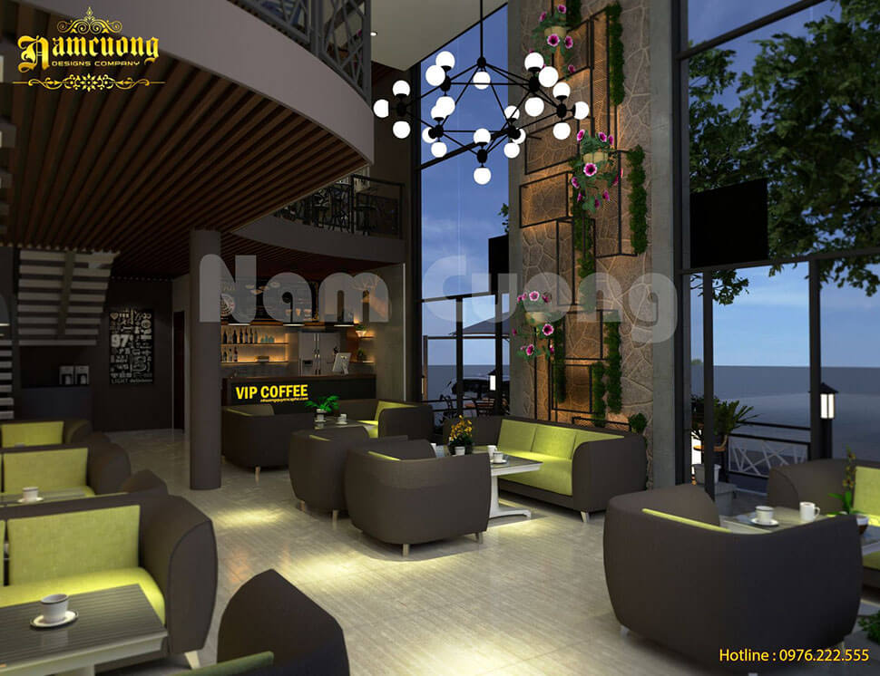 cafe không gian xanh