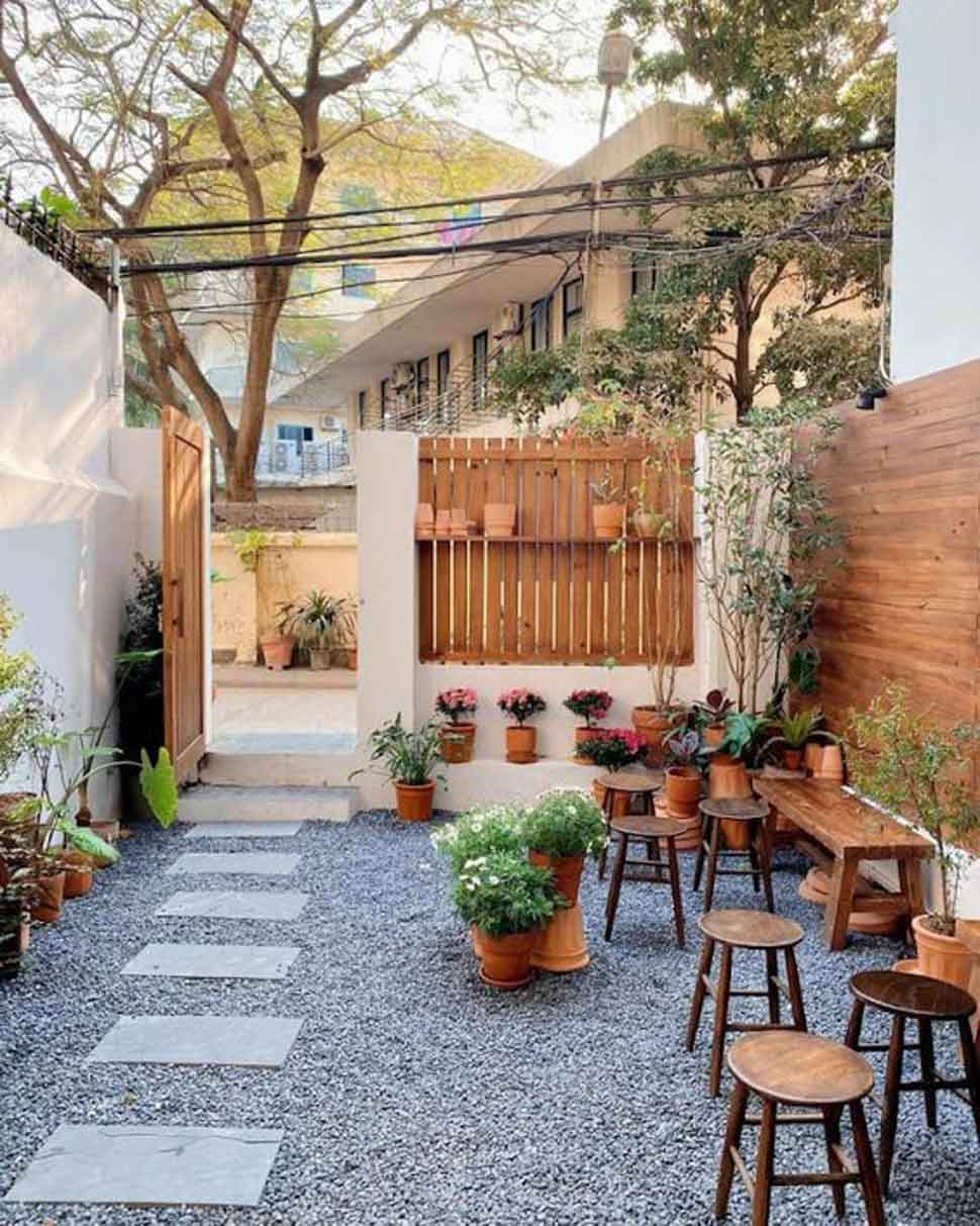 Thiết kế cafe sân vườn nhỏ