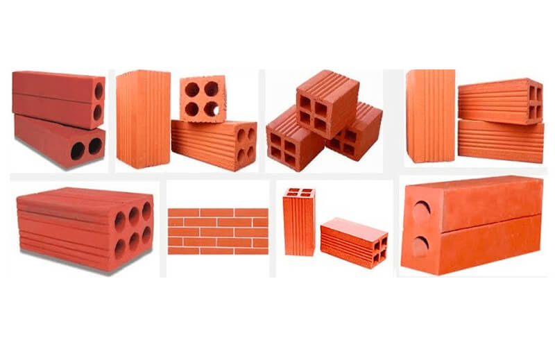 Gạch đất nung bao gồm gạch đặc và gạch lỗ