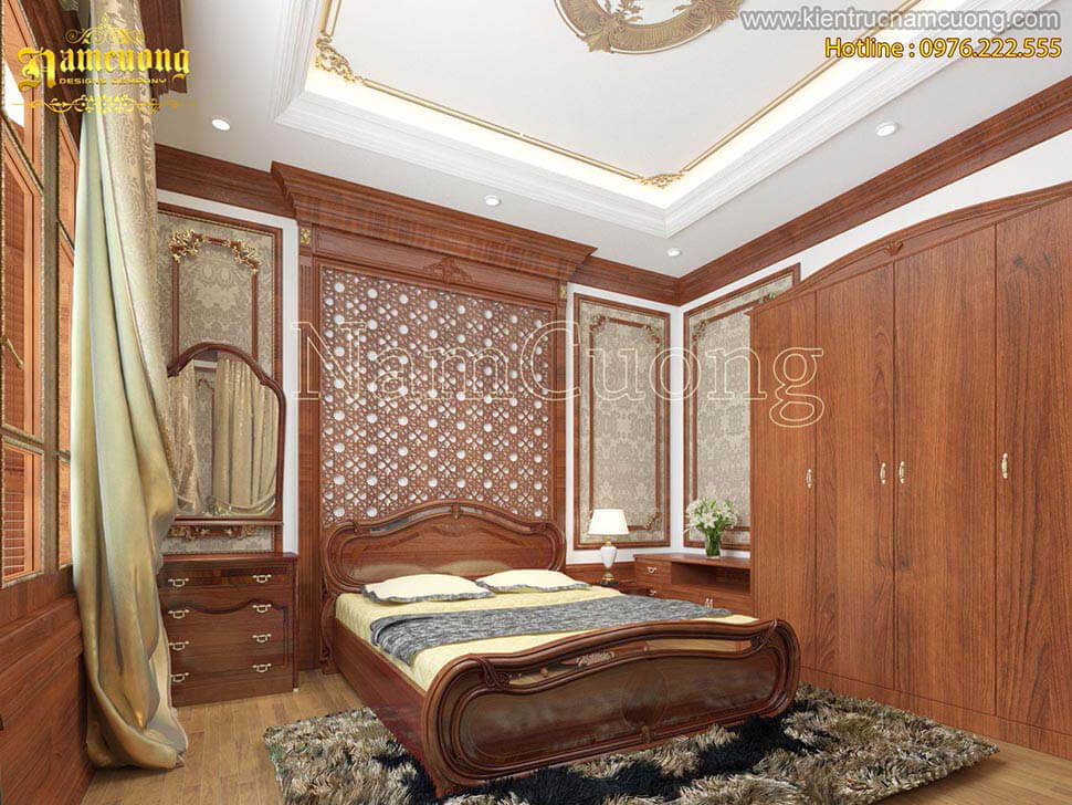 phòng ngủ bằng gỗ đẹp