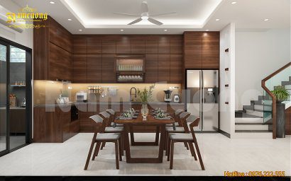 Thiết kế nội thất nhà phố 4 tầng phong cách hiện