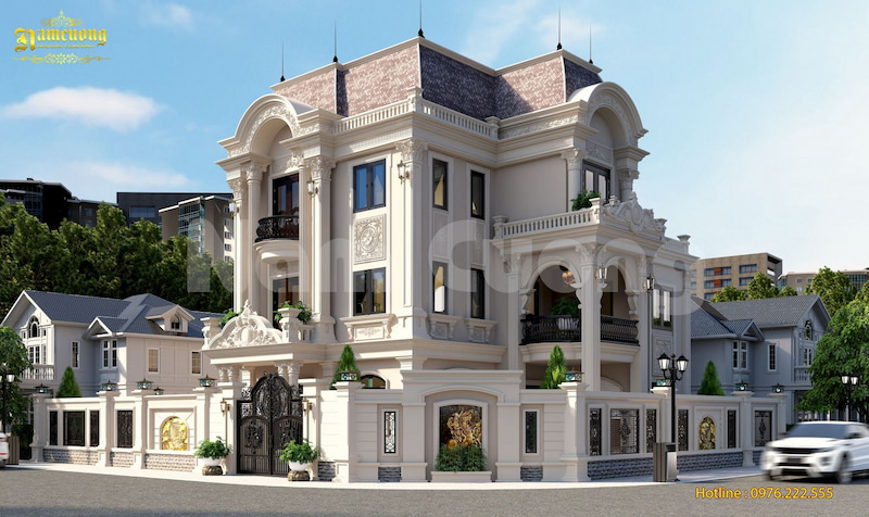 Lưu ý trong thiết kế biệt thự 3 tầng kiểu Pháp