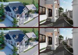 Mẫu biệt thự 1 tầng 200m2