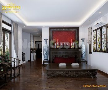 Thiết kế nội thất biệt thự 3 tầng hiện đại r