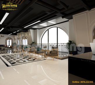 Thiết kế quán cafe trong khách sạn view đẹp cho bạn