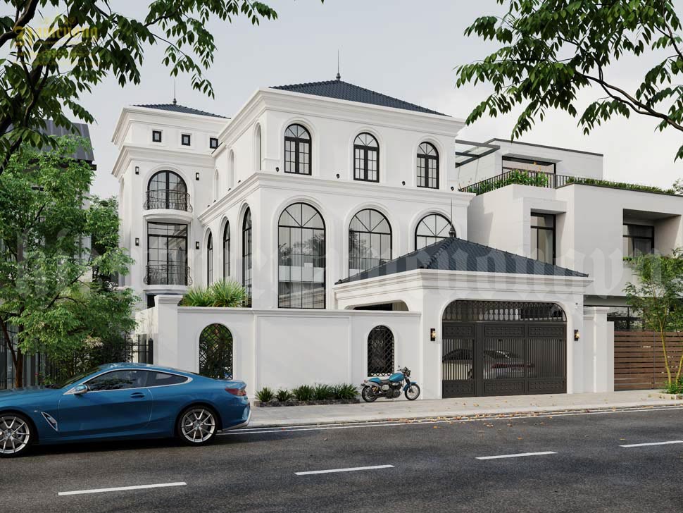Biệt thự nhà phố phong cách Địa Trung Hải mặt tiền 9m