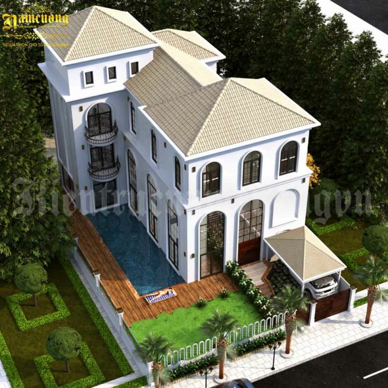 biệt thự địa trung hải đơn giản