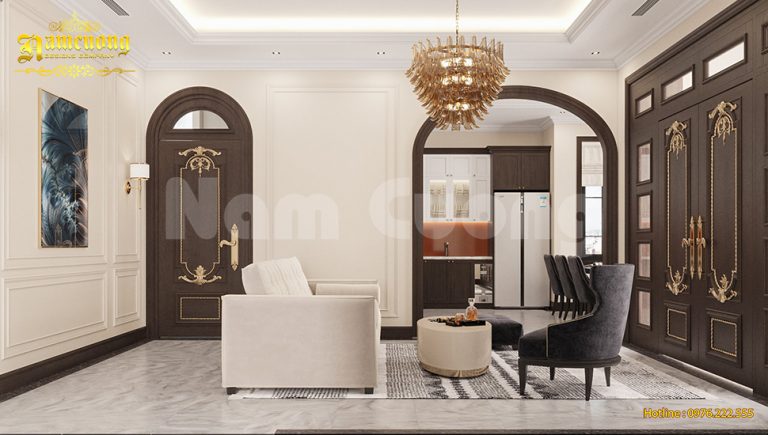 Thiết kế nội thất biệt thự 2 tầng 100m2 đẹp đ
