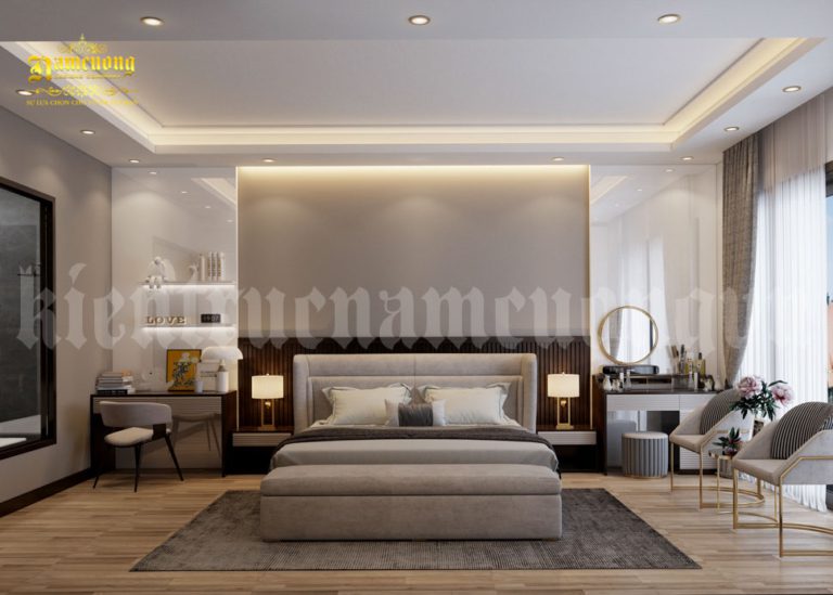 Thiết kế nội thất nhà phố 2 tầng 80m2 hiện đại
