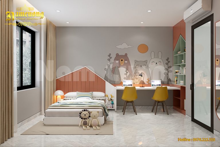 Thiết kế nội thất nhà phố 2 tầng 65m2 cho vợ chồng trẻ