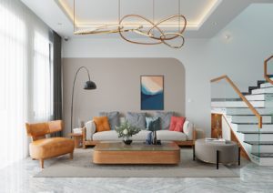 nội thất nhà phố hiện đại 65m2