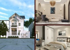thiết kế biệt thự 2 tầng