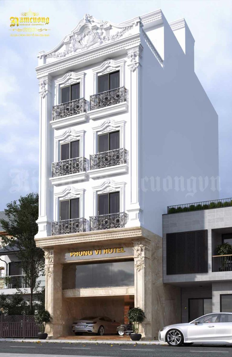 Thiết kế khách sạn mini 6 tầng tân cổ điển tại Quảng Ninh