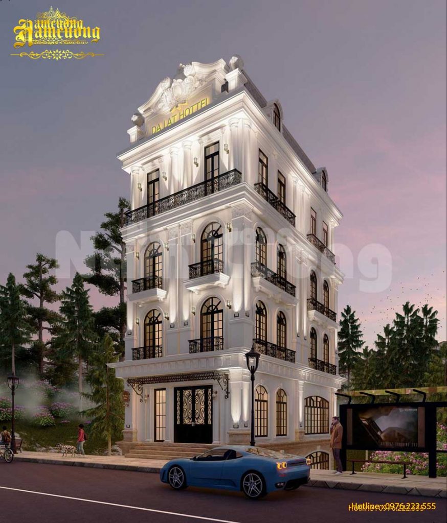Thiết kế nội thất khách sạn 5 tầng tại Đà Lạt