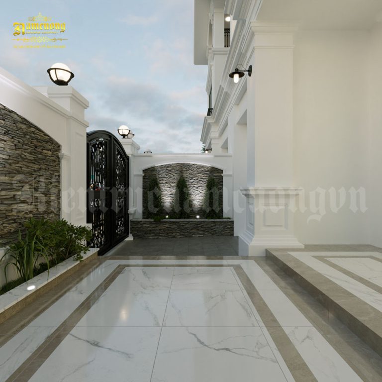 thiết kế biệt thự 3 tầng 190m2