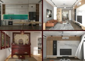 thiết kế nội thất chung cư hoàng huy đẹp