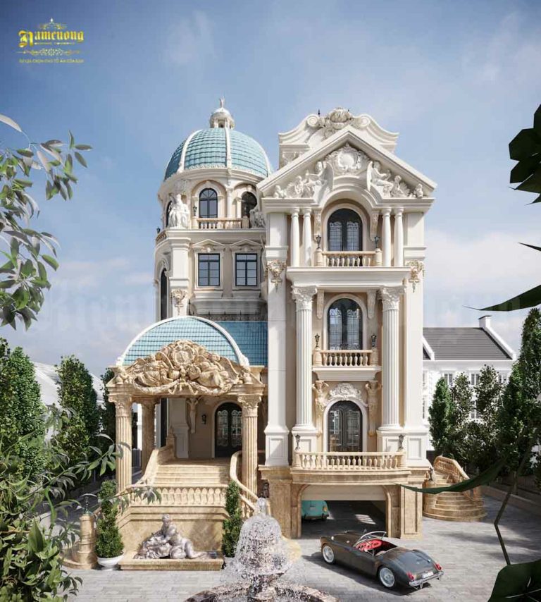 Lâu đài cổ điển 3 tầng kiểu Pháp tại Hải Phòng