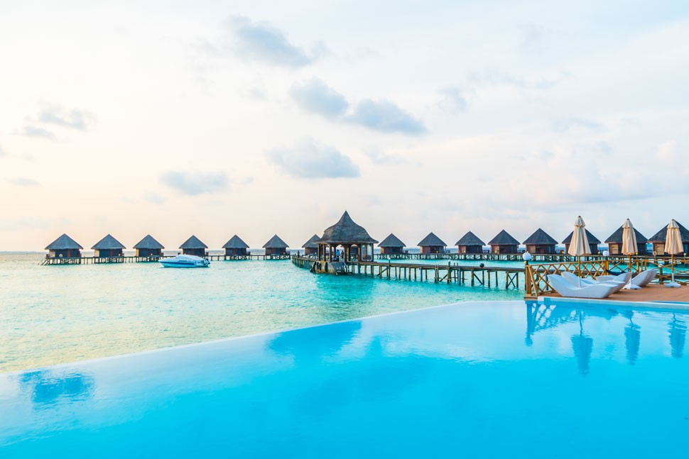Hotel resort at maldives