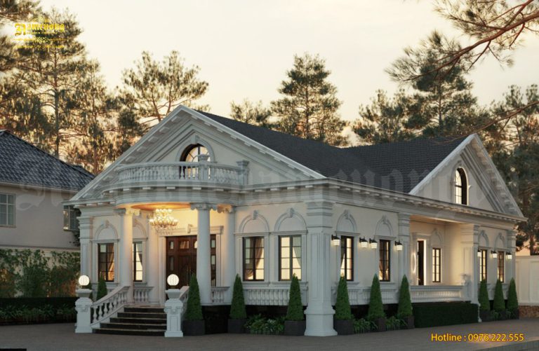 Biệt thự 1 tầng tân cổ điển