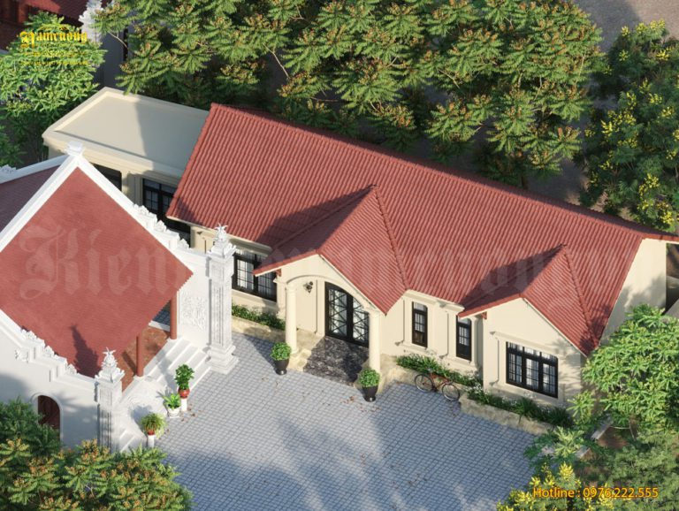 Biệt thự 1 tầng 4 phòng ngủ