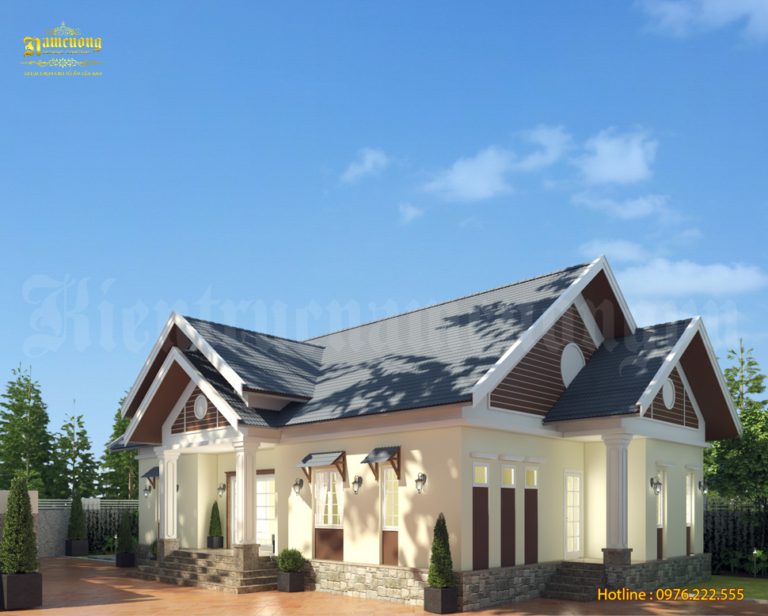 Biệt thự mái thái 1 tầng