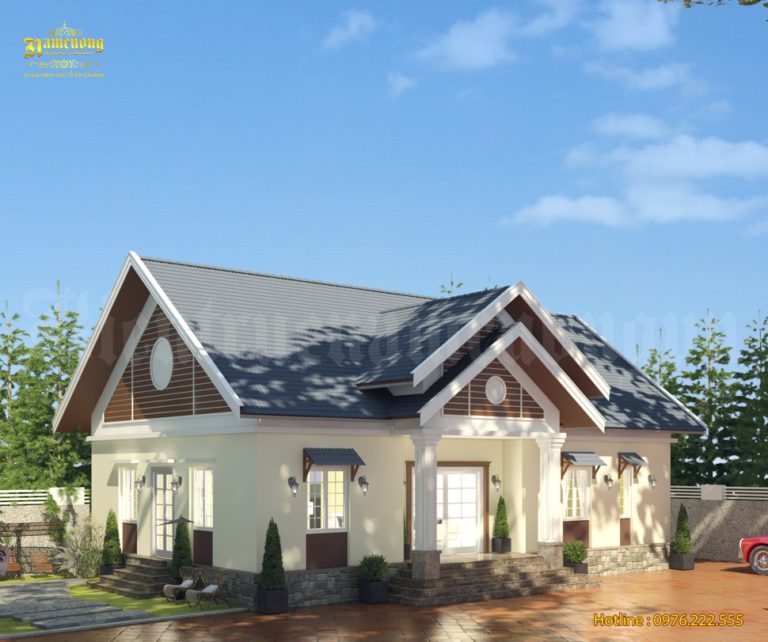 Biệt thự mini 1 tầng