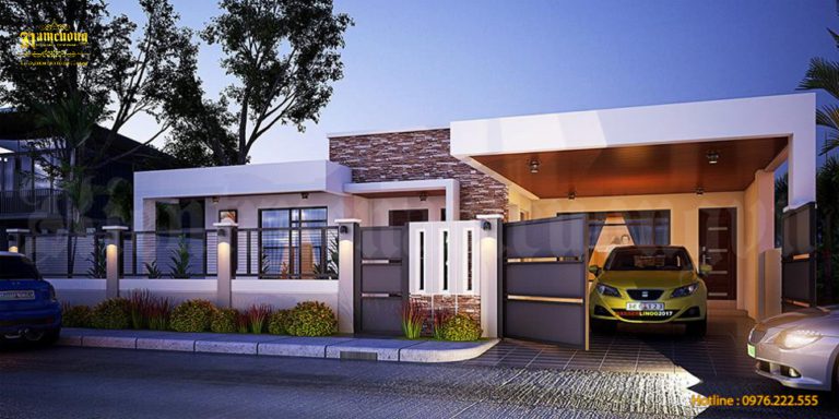 Biệt thự 1 tầng hiện đại