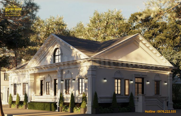 Mẫu thiết kế biệt thự 1 tầng tại Kiến Trúc Nam Cường