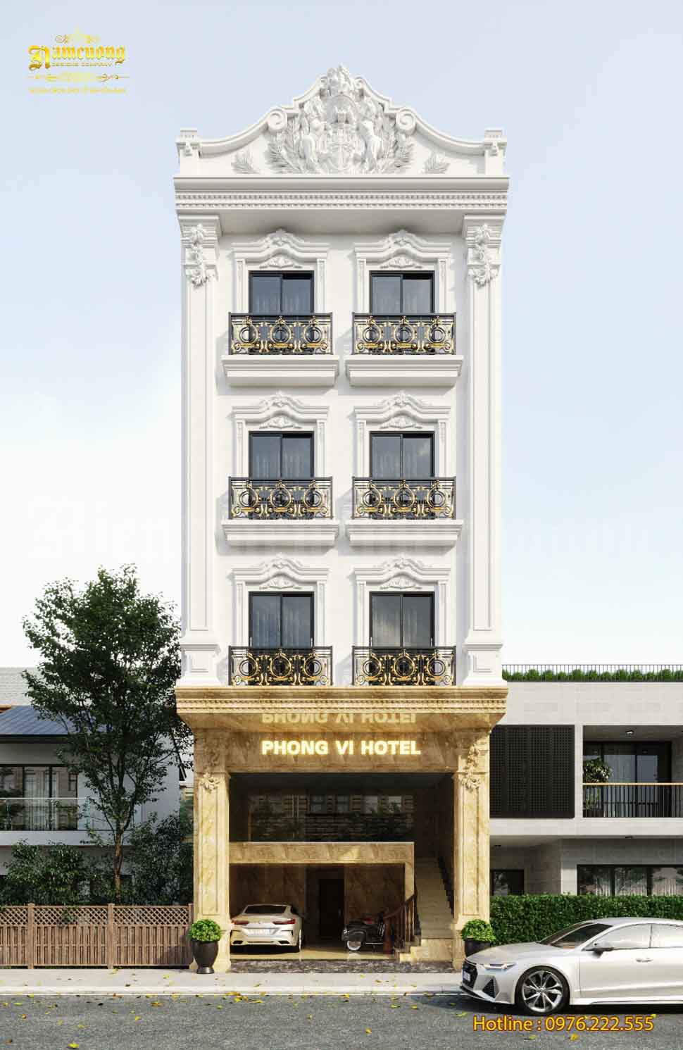 Mẫu thiết kế khách sạn tại Kiến Trúc Nam Cường