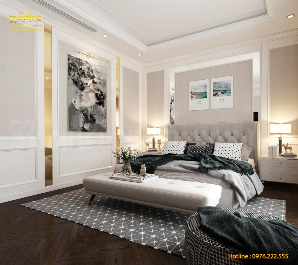 Phong cách thiết kế phòng ngủ tân cổ điển phù hợp với hình thức kinh doanh khách sạn 4 sao