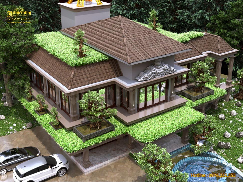 Mẫu thiết kế biệt thự sân vườn tại Kiến Trúc Nam Cường