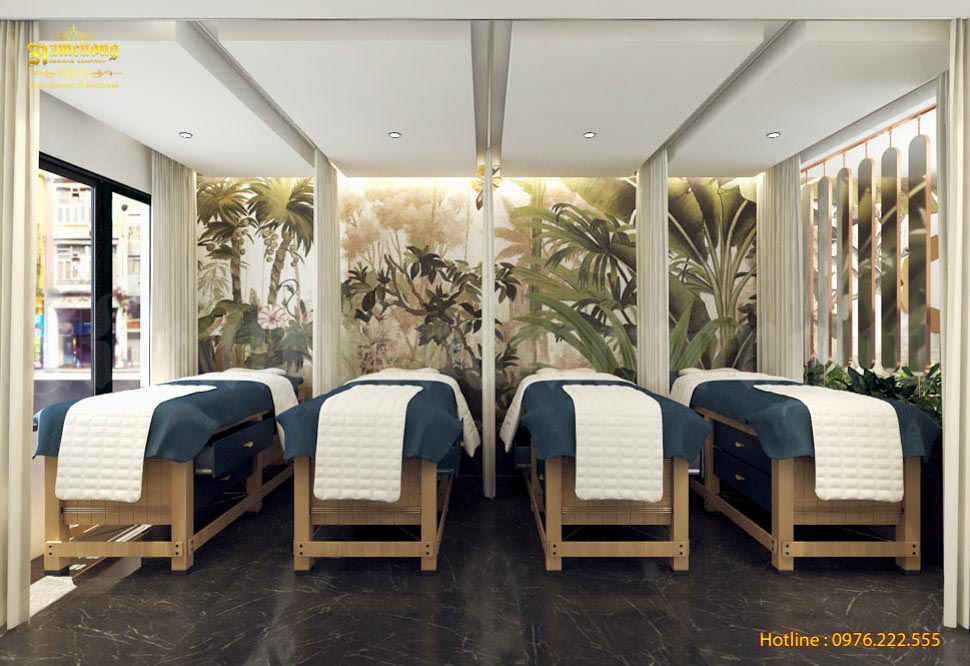 Không gian nội thất phong cách tropical được thiết kế và sắp xếp hợp lý