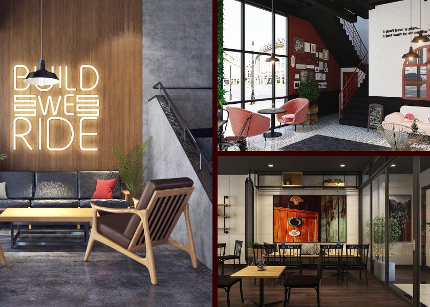 Thiết kế quán cafe 2 tầng với công năng tiện nghi thu hút khách hàng