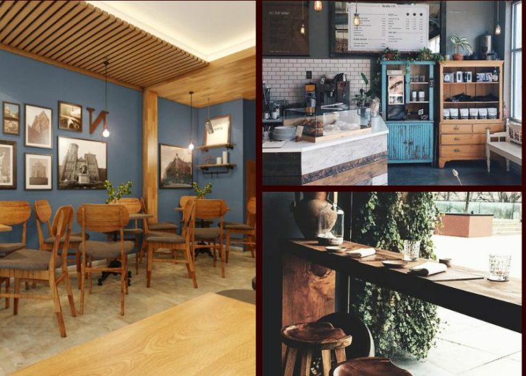 Thiết kế quán cafe bằng gỗ