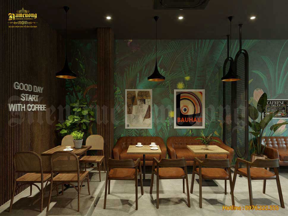 Không gian quán cafe acoustic được thiết kế và trang trí đẹp mắt