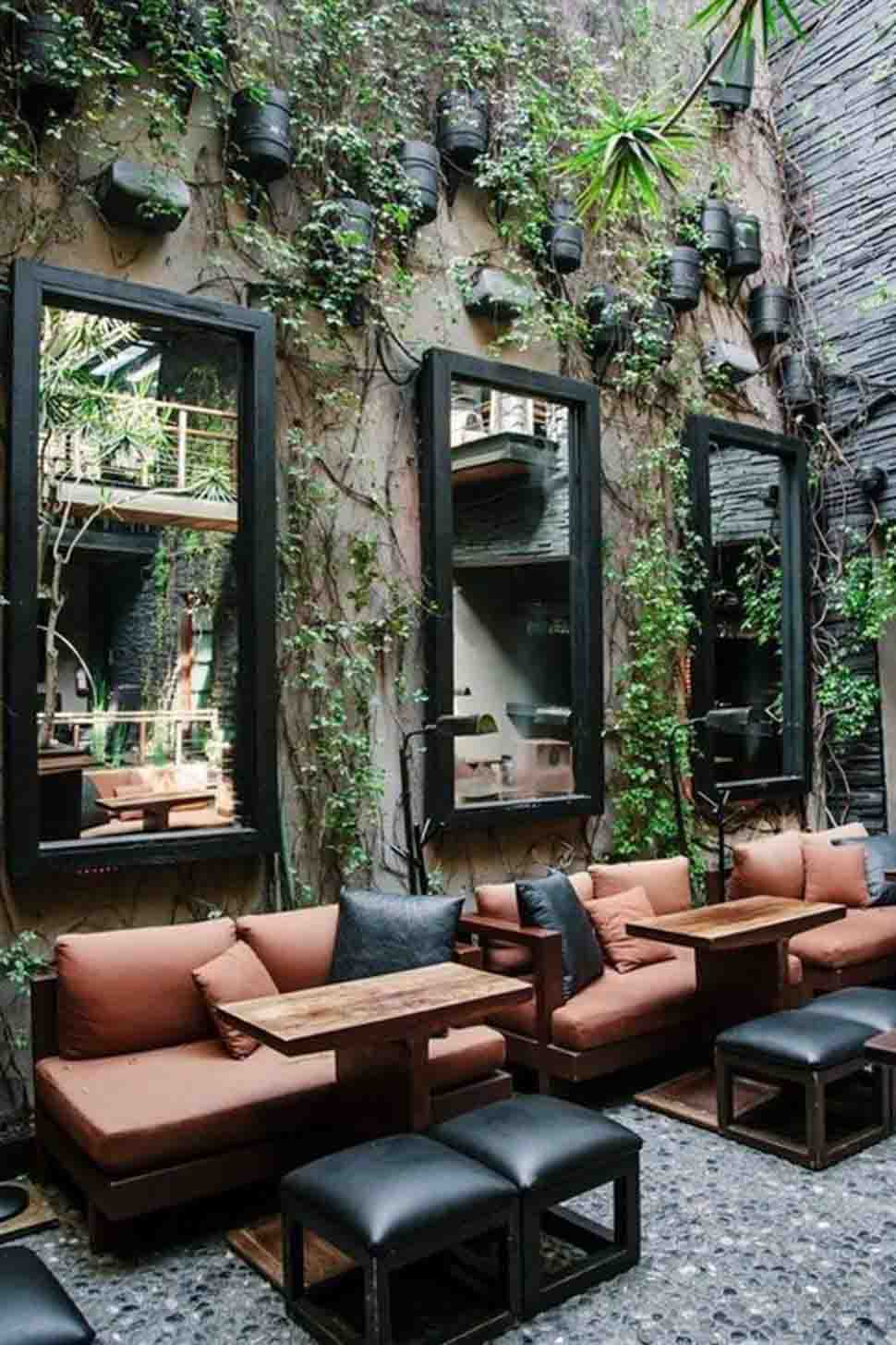 Thiết kế quán cafe cây xanh ấn tượng