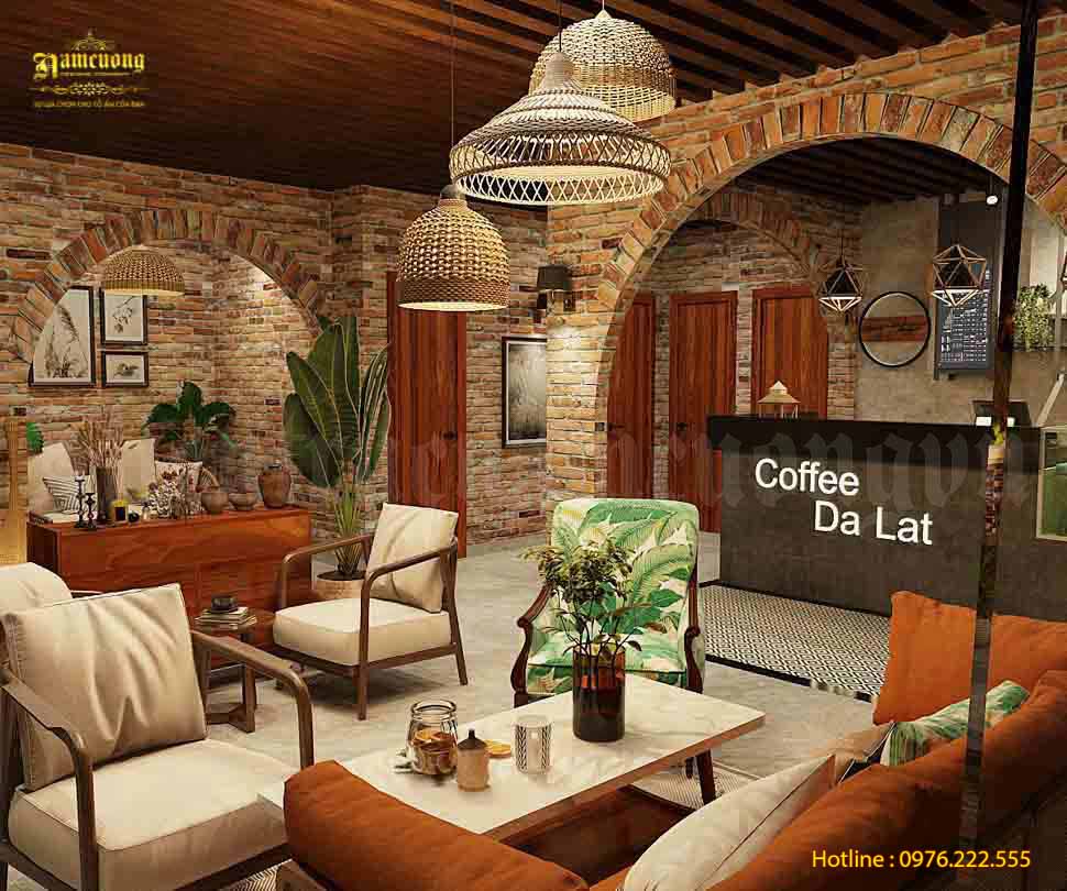 Mẫu thiết kế quán cafe Đà Lạt do Kiến Trúc Nam Cường thiết kế