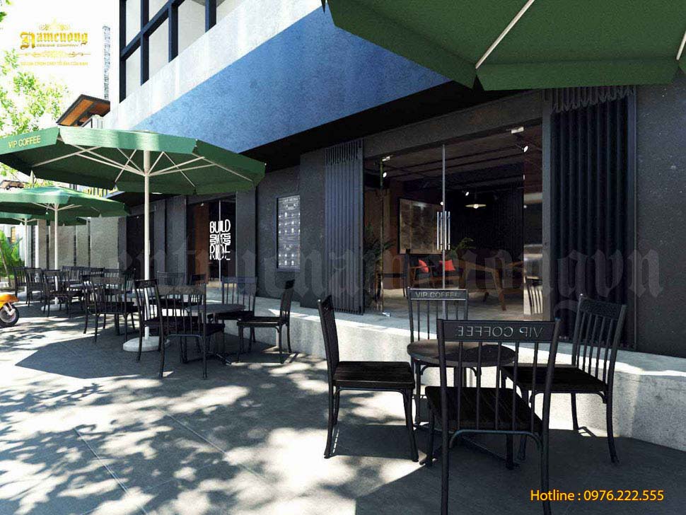 Mẫu quán cafe đường phố được thiết kế bởi đội ngũ kiến trúc sư của Kiến Trúc Nam Cường