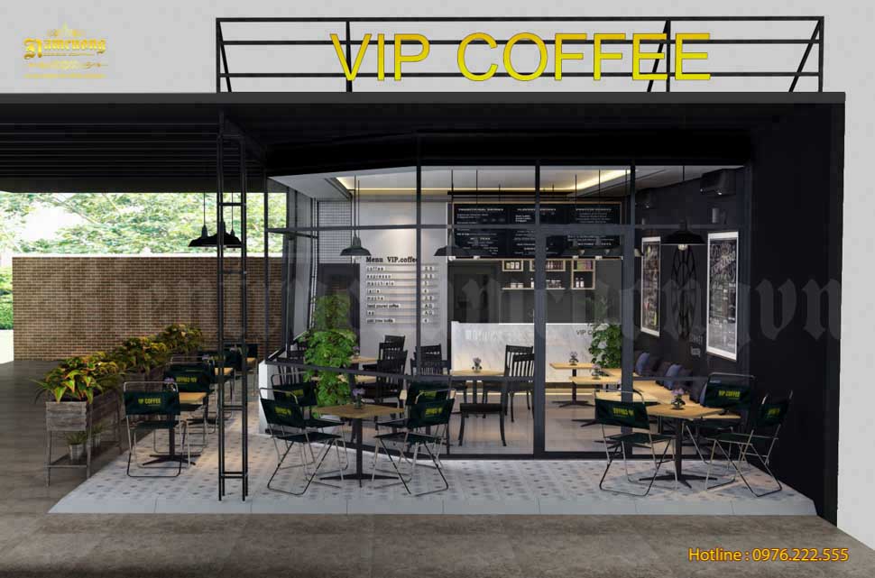 Mẫu thiết kế quán cafe đường phố sáng tạo và độc đáo