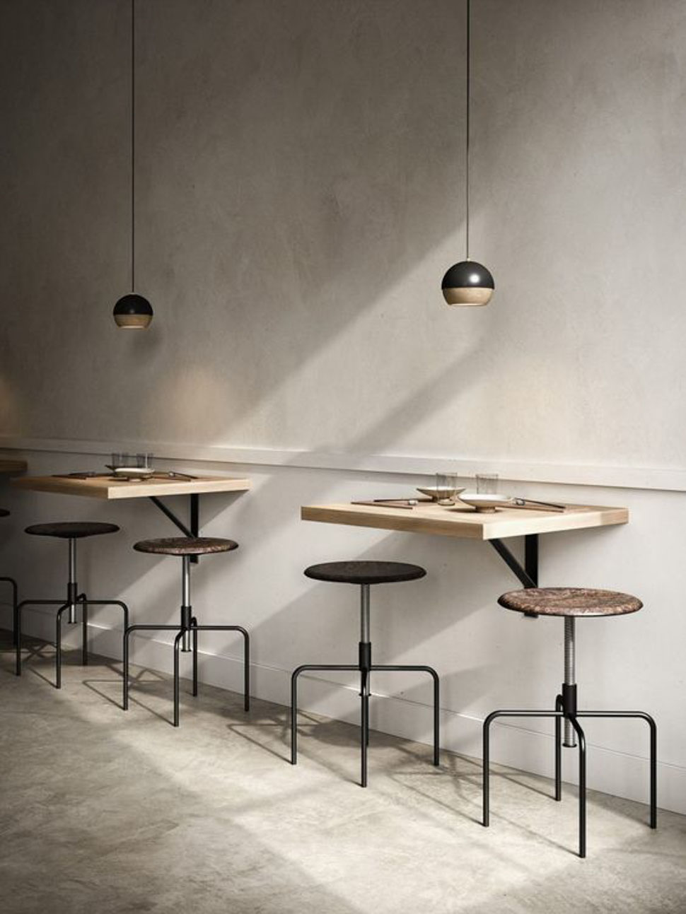 Thiết kế quán cafe theo phong cách Hàn Quốc tối giản 