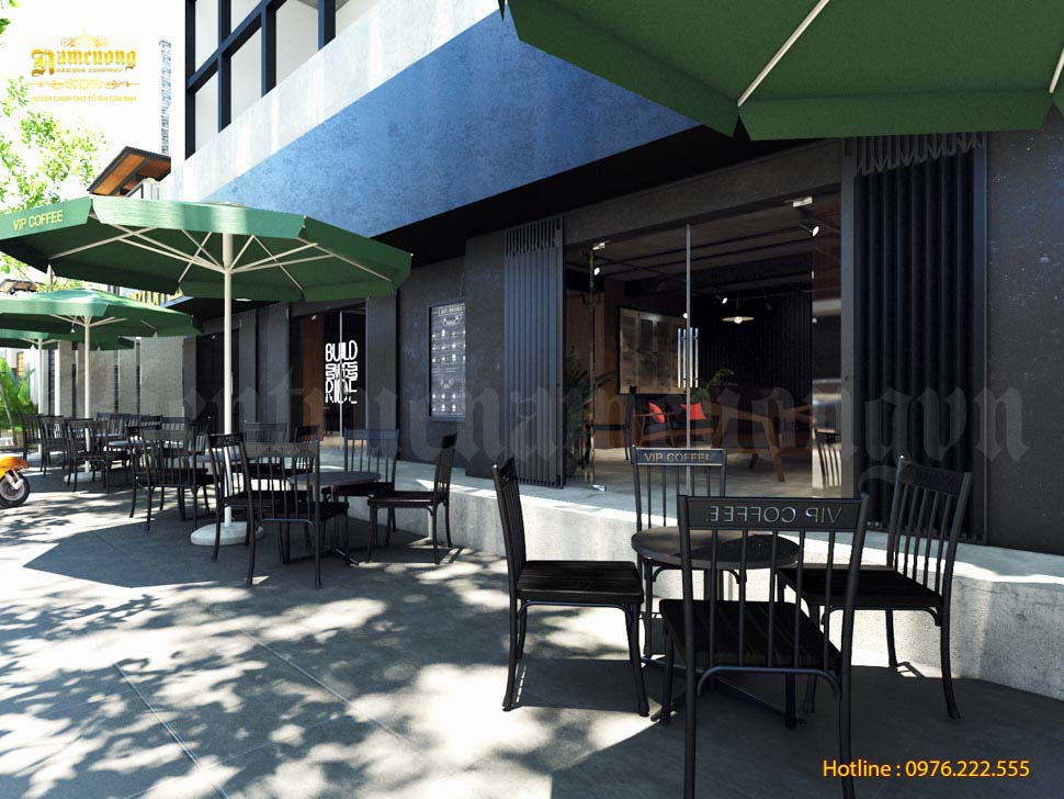 Mẫu thiết kế quán cafe tại HCM được thiết kế bởi KTS Kiến Trúc Nam Cường