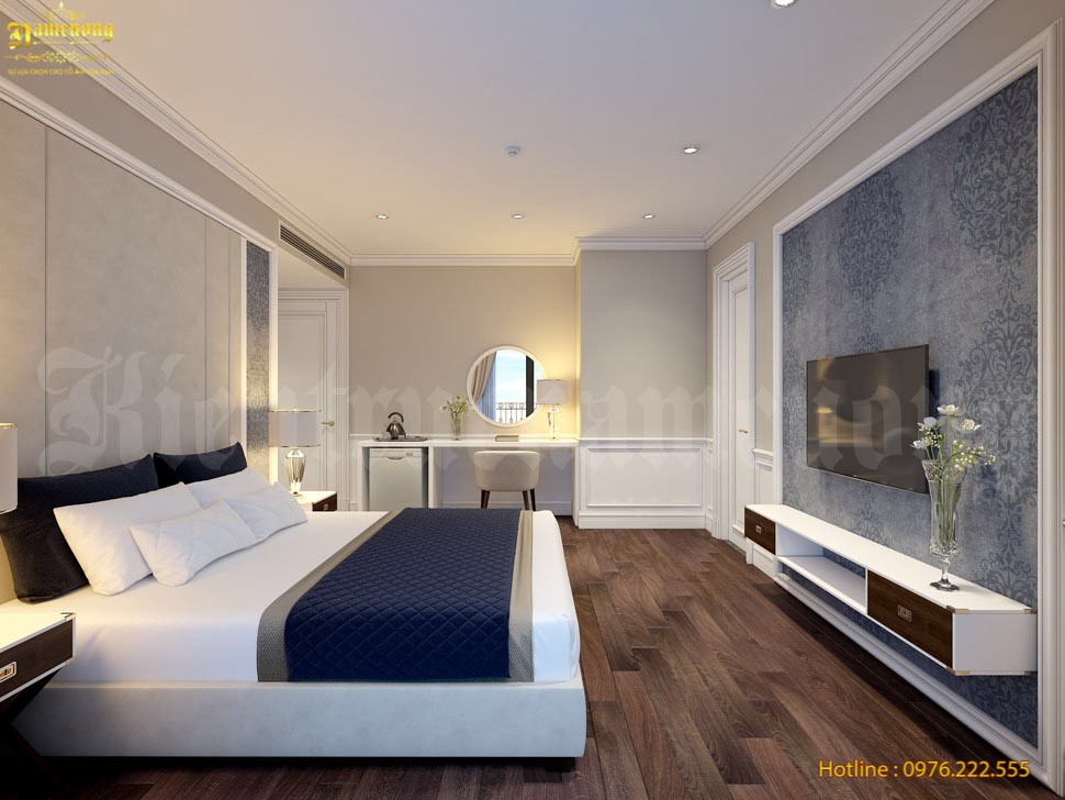 Mẫu thiết kế không gian nội thất khách sạn ấn tượng của Kiến Trúc Nam Cường