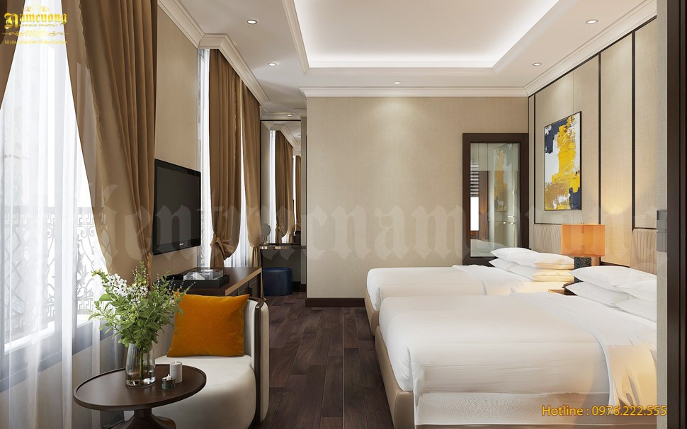 Mẫu thiết kế phòng ngủ khách sạn - không gian trải nghiệm lý tưởng dành cho khách hàng