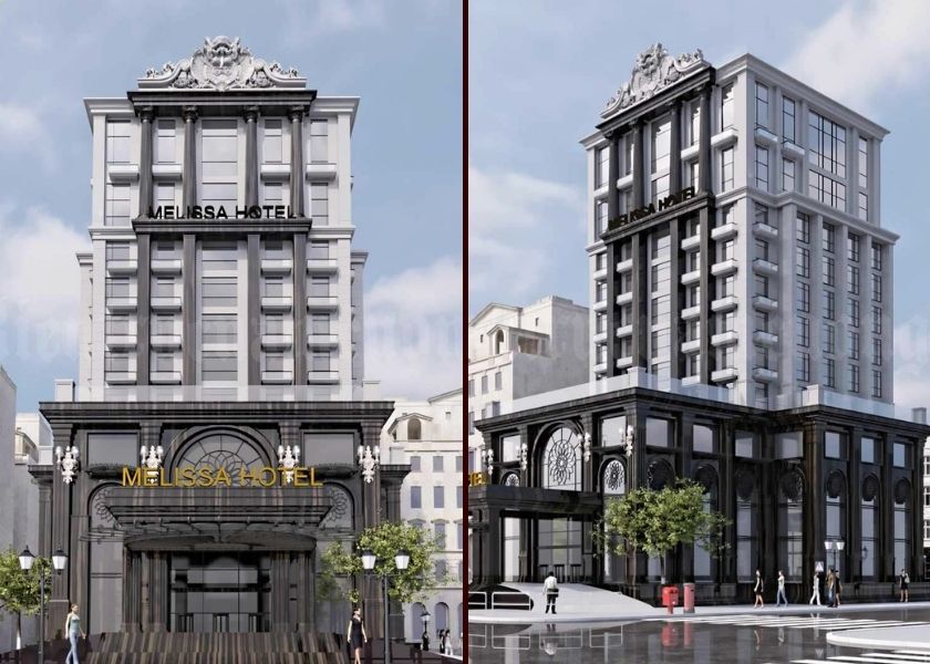 Mẫu thiết kế kiến trúc khách sạn tại Quảng Ninh
