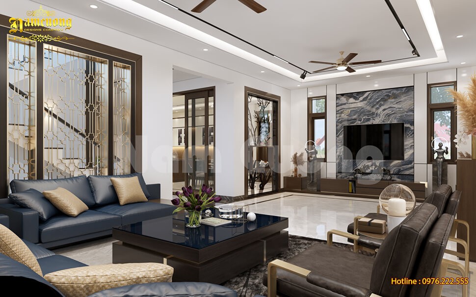 Tổng thể ánh sáng nội thất phòng khách