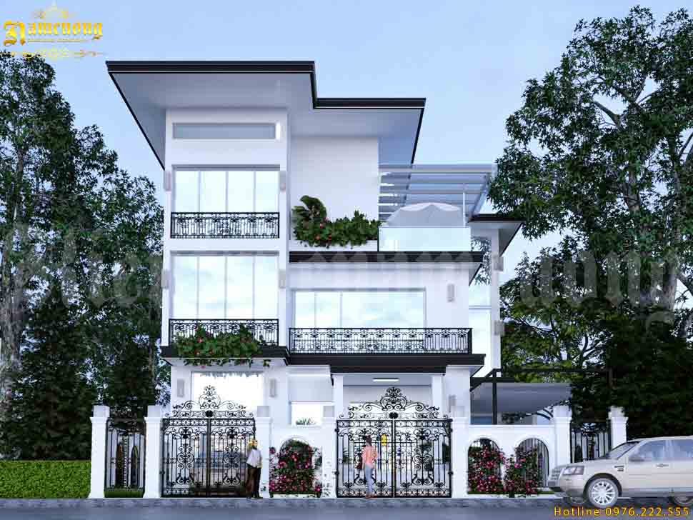 Biệt thự lô góc 2 mặt tiền hiện đại