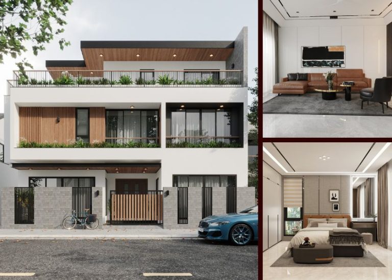 Mẫu biệt thự 3 tầng hiện đại sang trọng
